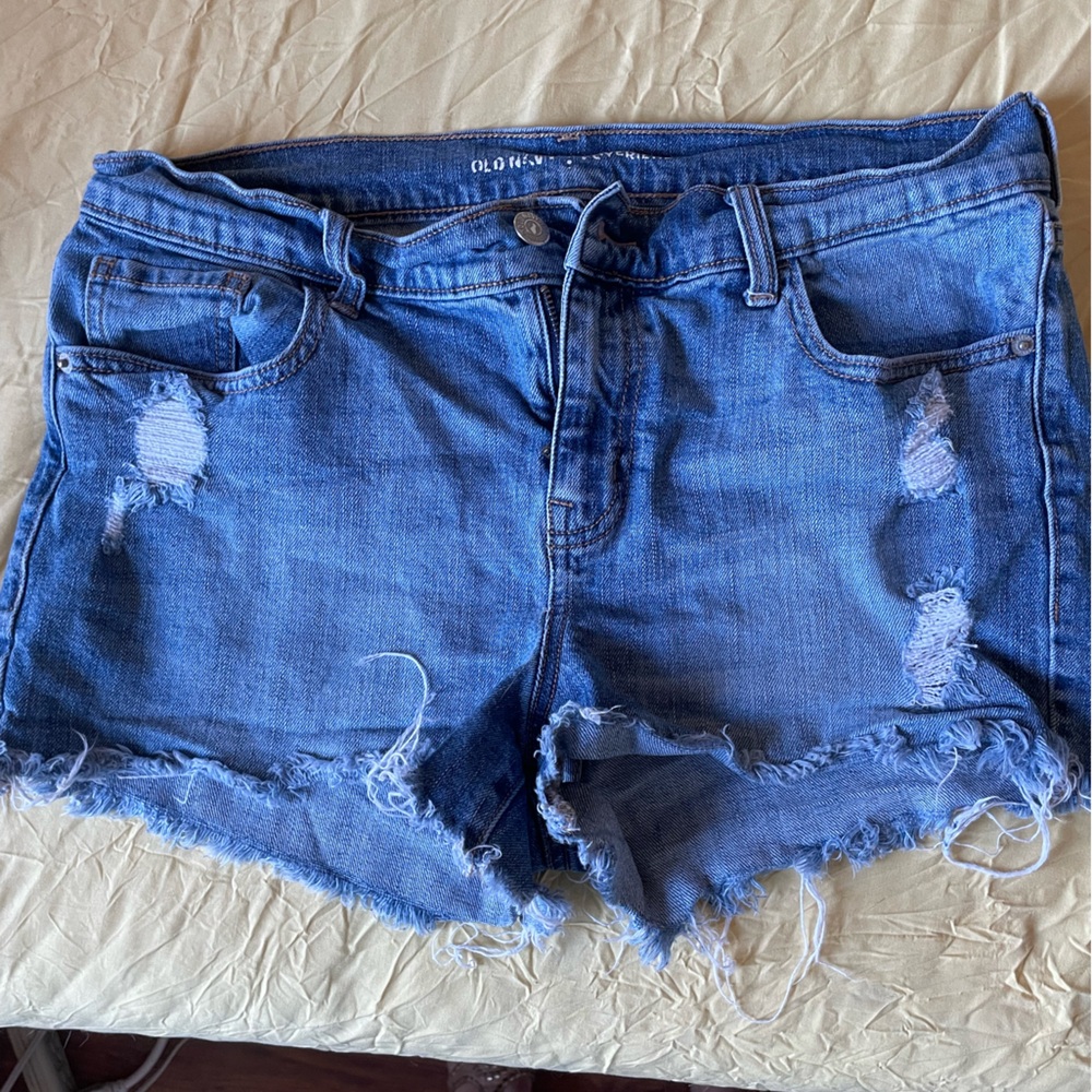 Old Navy Boyfriend cut off shorts Size 8